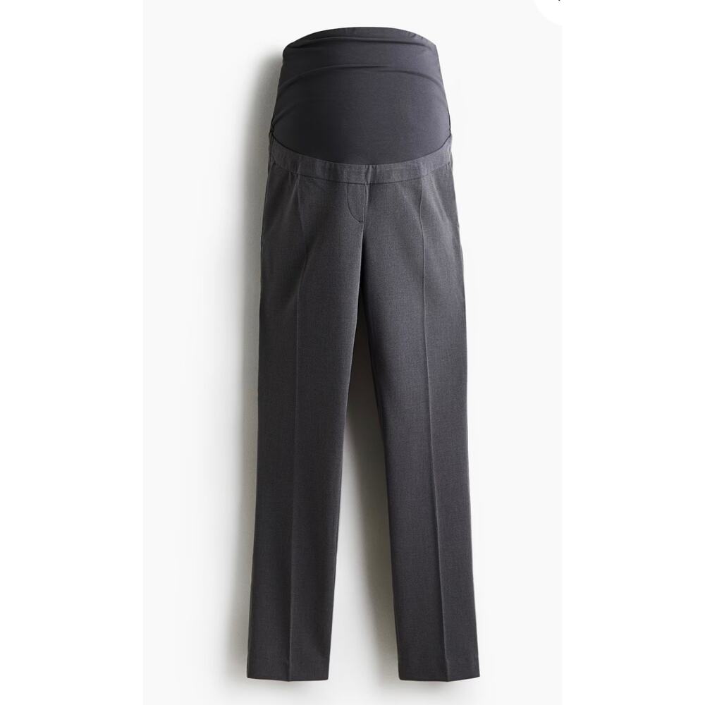 H&M Mama Slacks charcoal gray maternity pants - Picture 5 of 11